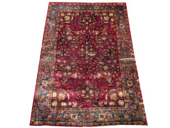 3.4 x 5 Ant. Silk Kashan J11