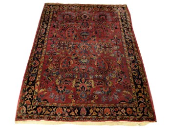 3.7 x 4.11 Ant. Sarouk J135